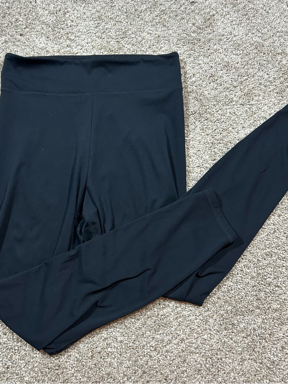 Abercrombie & Fitch Solid Black High-Waist Leggings